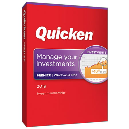 Intuit Quicken 2019 Premier - 1 Year (Quicken Deluxe 2019 Best Price)