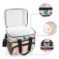 thumbnail image 6 of FORMRS Insulated Cooler Bag 24 Cans Capacity Soft Leakproof Lunch Box with Side Pockets, Pink Checkered Daisy, 6 of 7