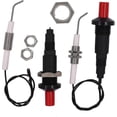 thumbnail image 1 of 2 Pack Igniter For Gas Grill/grill, Push Button Piezo Igniter With Ceramic Threaded Universal Spark Plug Wire With 30cm Long Ignition Electrodes Elect, 1 of 5