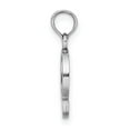 thumbnail image 2 of Diamond2Deal 14K White Gold Block Letter Q Initial Pendant for Women, 2 of 6