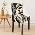 thumbnail image 5 of Skksst Washable Floral Chair Cover Protector Dining Room Banquet Home Stretch Seat Slipcover, Set of 4, 5 of 7