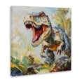 thumbnail image 2 of Stupell Industries Bohemian Enchanting T-Rex Roar Canvas Art, 24 x 24, by Creative Studio, 2 of 8