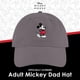 thumbnail image 2 of Dad Hat Concept One Disney Mickey Mouse bordado en gris, 2 of 6