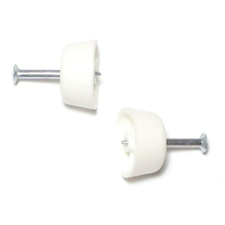 

1/2 Nail-In Flattened White Plastic Shelf Supports SSWP-112