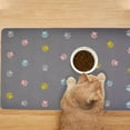 thumbnail image 2 of Dog Mat for Food and Water Absorbent Quick Dry Pet Cat Food Mats for Floors Waterproof Non Slip Rubber Mat for Water Bowl Dispenser Pet Supplies, 2 of 6