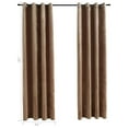 thumbnail image 2 of vidaXL Curtains 2 Pcs Roller Blackout Curtains Window Blinds with Rings Velvet, 2 of 5