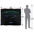 thumbnail image 5 of Batman Blanket, 50' x 60' Batman Forever Logo Silky Touch Sherpa Back Super Soft Throw Blanket, 5 of 5