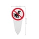 thumbnail image 3 of 2 letreros con estaca que prohíben que los perros hagan sus necesidades. Advertencia: No permita que los perros orinen en el césped., 3 of 5
