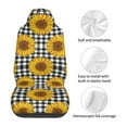 thumbnail image 5 of Honeii Sunflowers Print Car Seat Covers 2 Pieces, Full Set Universal Seat Covers for Cars, Waterproof Auto Seat Protectors, 5 of 7
