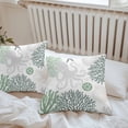 thumbnail image 7 of Waterproof Throw Pillow Covers Set of 2, 18x18 Inch Green Grey Octopus Coastal Decorative Pillowcases Outdoor Pillow Slip Cushion Covers Set for Couch Tent Nautical Coral Starfish, 7 of 7
