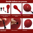 thumbnail image 4 of Kit de arco para globos Captank, negro y rojo, grueso, con doble relleno, 4 of 9