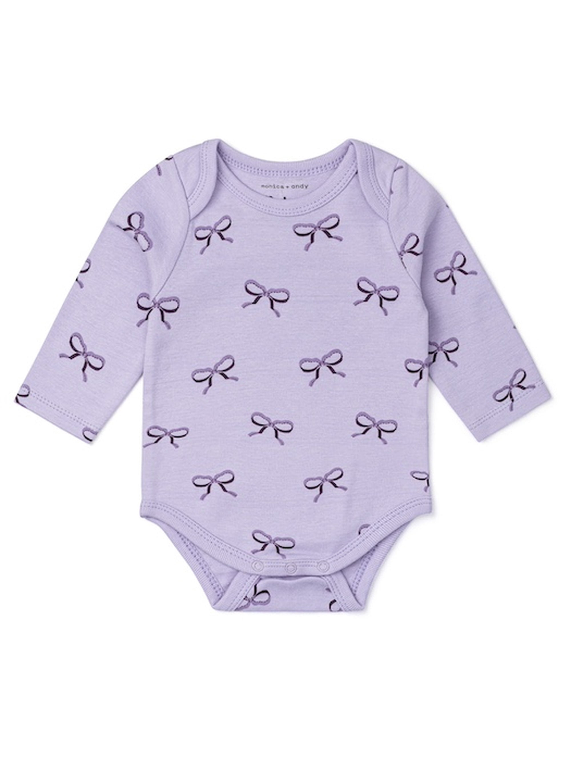 Monica + Andy Organic Cotton Gender Neutral First Moves Bodysuit + Groove Pant Set, Sizes Newborn -24 Months