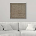 thumbnail image 2 of PixonSign Framed Canvas Wall Art Geometric Minimal Retro Line Pattern Print Abstract Fine Art Decorative Artwork Boho Relax/Zen Nordic for Living Room, Bedroom, Office - 16"x16" White, 2 of 5