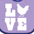 thumbnail image 4 of Inktastic Love Chickens Boys or Girls Baby Bib, 4 of 4