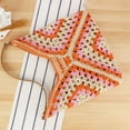 thumbnail image 3 of Women Knitted Shoulder Bag Large Capacity Crochet Hobo Bags for Vacation(Orange) Shoulder Bags for Women, 3 of 10