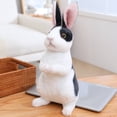 thumbnail image 4 of Simulation Lovely Long Ears Realistic Rabbit Plush Toy Bunny Animal Stuffed Doll Toys for Kids Girls Birthday Gift Room Decor, 4 of 7