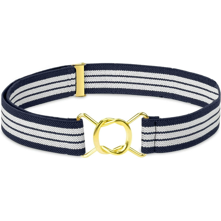 Hold'em Belts for Boys Brass Twisted Toddler Stretch Elastic