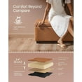 thumbnail image 6 of Vasagle EKHO Mid Century Leather Storage Ottoman, 43.3", Caramel Brown, 6 of 6