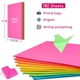 thumbnail image 4 of Papel de copia Magecubiku Rainbow, 8.5 x 11 pulgadas, 180 hojas, 90 g/m², 9 colores, 4 of 7