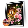 thumbnail image 1 of Cuadros Decorativos Lámpara de flores Pintura de diamantes 5D DIY Taladro redondo completo Imagen de diamantes de imitación Tmvgtek embutido en tela, 1 of 9