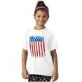 thumbnail image 3 of USA Vertical Distressed American Flag Crewneck T Shirts Boy Girl Teen Brisco Brands XS, 3 of 6