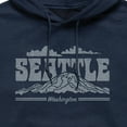 thumbnail image 2 of Instant Message - Seattle  - Men's Pullover Hooded Fleece Sweatshirt, 2 of 5