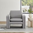 thumbnail image 2 of CHITA Modern Boucle Accent Chair with Double Arm & Back, Gray, 2 of 11