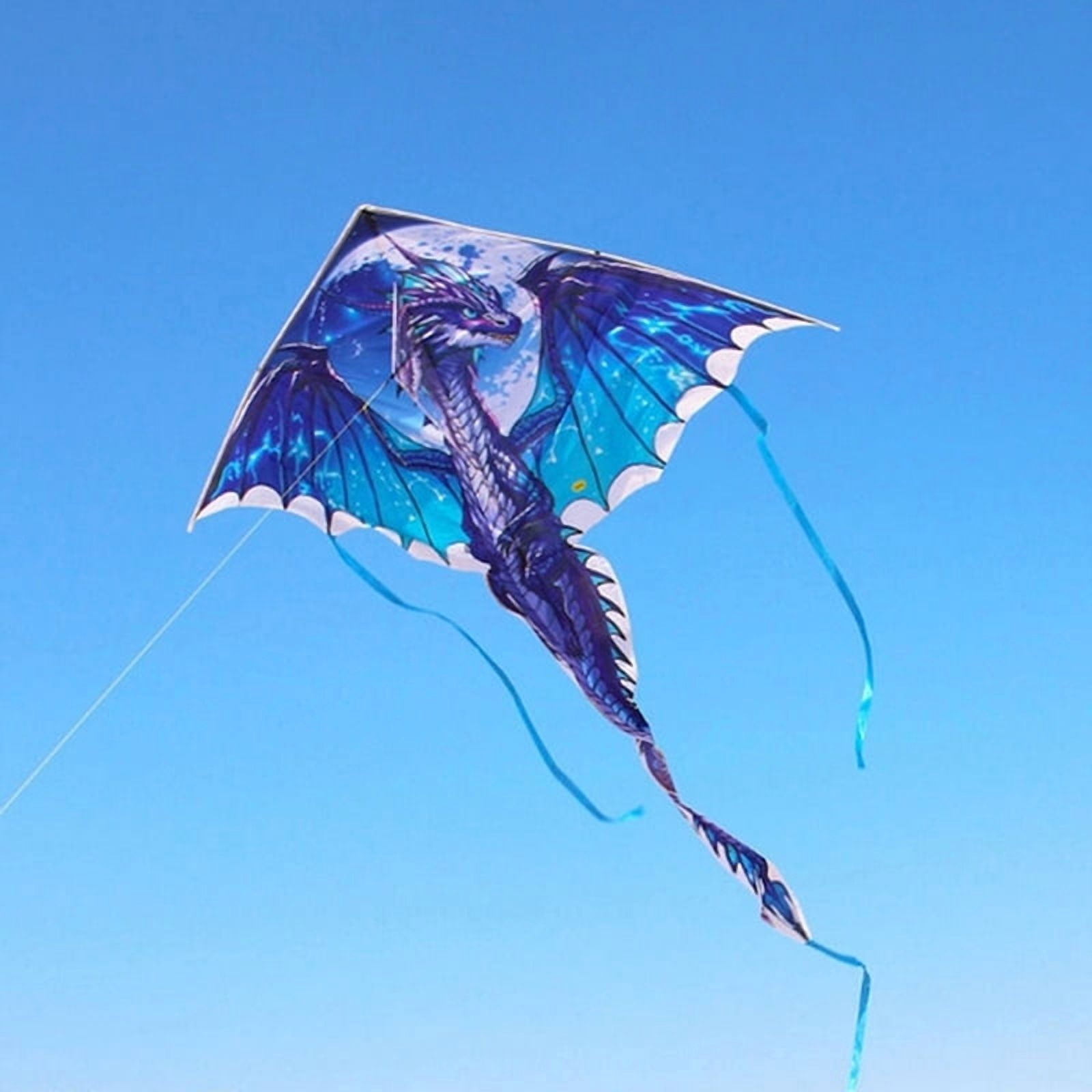 1 Piece 1.4M Large Dragon Kite For Kids And Adults Huge Pterosaur Kite Come Tail Easy To Fly Kites Outdoor Toy