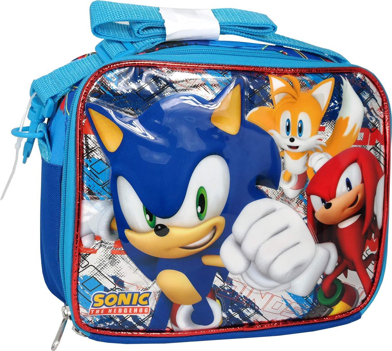 2019 Licensed Sega Sonic the Hedgehog Canvas Insulated Blue Lunch Bag