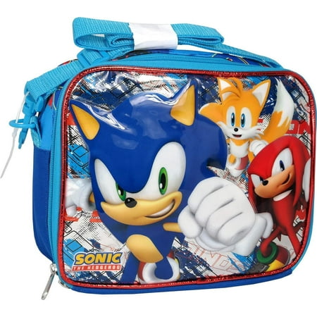 2019 Licensed Sega Sonic the Hedgehog Canvas Insulated Blue Lunch (Best Insulated Lunch Box 2019)