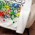 thumbnail image 3 of Sherpa Fleece Blanket Throw for Couch Bed Warm Soft Comfy Heavy Thick Fluffy Blankets for Winter Throws with Golf Course Beautiful Sky Hole Bunker,60 x 80 inches, 3 of 6