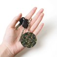 thumbnail image 5 of Naloa Camouflage Skulls Print Round Keychain Keychain Key Ring, Key Tag, Key Chain Bulk for Gift Accessories (Round), 5 of 7