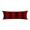 thumbnail image 1 of EREHome Lumberjack plaid Pillow Cover Body Pillowcase Pillow Protector 20x60 Inch, 1 of 1
