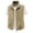 Khaki, variant on TrendOFT Mens Cargo Vests Multi Pocket Thin Fishing Hiking Photography Casual Outdoor Outerwear Cargo Vest Black L