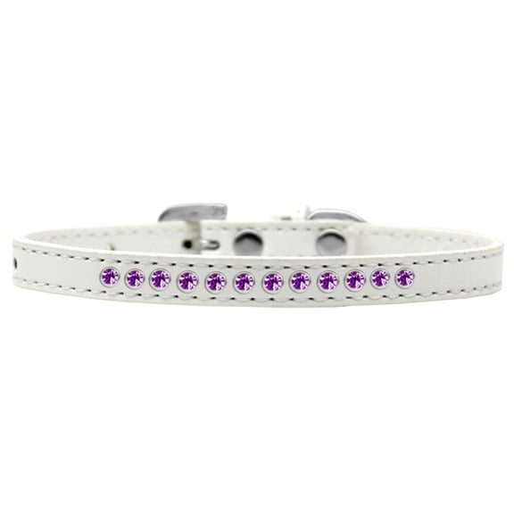 Dog, Puppy  Pet Fashion Collar, "Purple Crystal Rimsets"