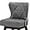 Dark Gray, variant on Dycanpo 26" Swivel Bar Stool Set of 2 with Upholstered Back, for Home Kitchen, Black