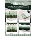thumbnail image 3 of SHEWIN Womens Sweaters Striped Color Block Chunky Cardigans Button Down Long Sleeve V Neck Loose Knit Fall Sweater Coats Fashion, 3 of 10
