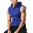 thumbnail image 4 of Ierhent Men Tank Top Men's Cotton Sleeveless T Shirts, Breathable & Moisture Wicking with Odor Control Blue,M, 4 of 6