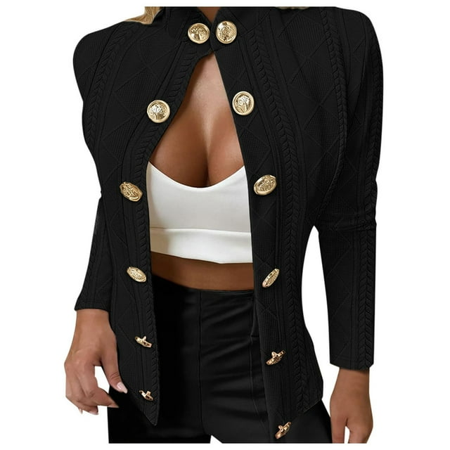 Womens Rain Jacket,Slim Fit Long Sleeve With Metal Buckle Decoration For Women