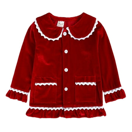 

Honeeladyy Winter Coats Children s Clothing Christmas Boys And Girls Pajamas Suit Girls Dress Autumn And Winter Gold Velvet Long-sleeved Home Service Clearance under 5$