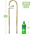 thumbnail image 2 of 3ft Natural U-Hoops Bamboo Trellis U-Shaped Garden Trellis for Climbing Plants, Vines, Ivy, Flowers, and Potted Plants 3pcs, 2 of 9