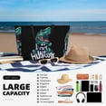 thumbnail image 5 of Daiia Hungry Tyrannosaurus Beach Travel Bag - Water-Resistant Beach Bag, Lightweight Tote with 7 Pockets for Women and Men - Gym,Pool,Camping,Reusable Grocery Bag, 5 of 7