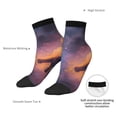 thumbnail image 4 of Bingfone Watercolor Sky Dragon Design Patterned Men's Women's Casual Cotton Socks, 4 of 5