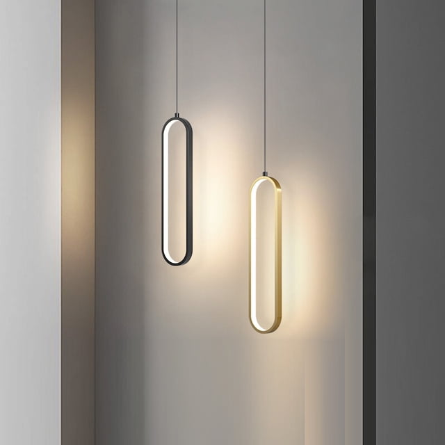 Lámpara de araña de noche para dormitorio, moderna, minimalista, creativa, de pared, de línea larga, de lujo, de una sola cabeza, pequeña