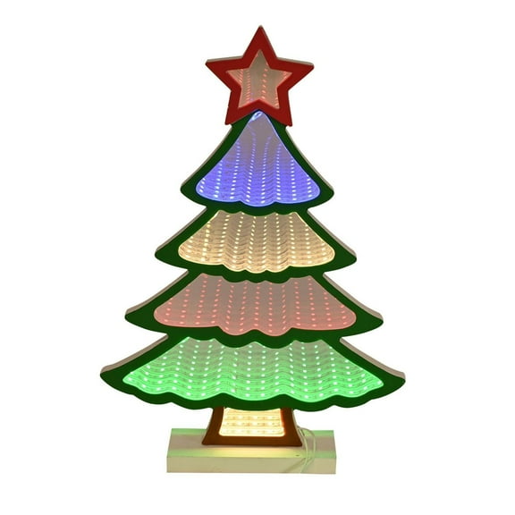 Infinity Xmas Tree LED Stand Light - 32cm
