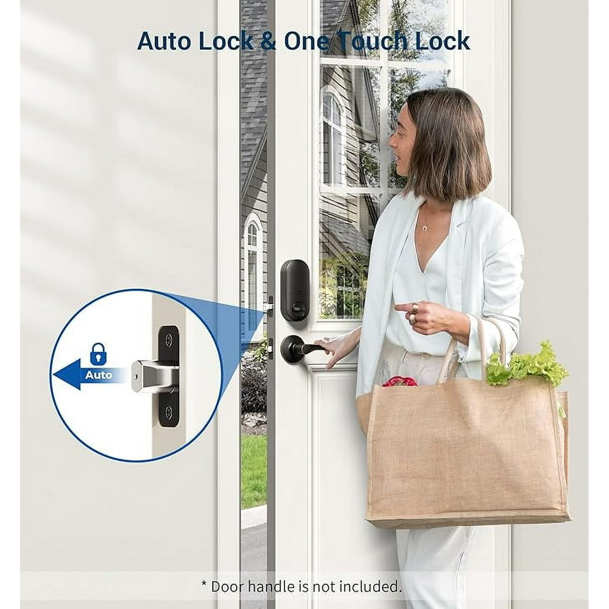VEISE Keyless Entry Electronic Door Lock, Oil Rubbed Bronze photo 6