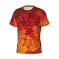 thumbnail image 3 of Rocae Autumn Leaf for Men's Moisture-Wicking Crew Tee - T-Shirt for Sports, Outdoor Activities, and Casual WearSmall, 3 of 9
