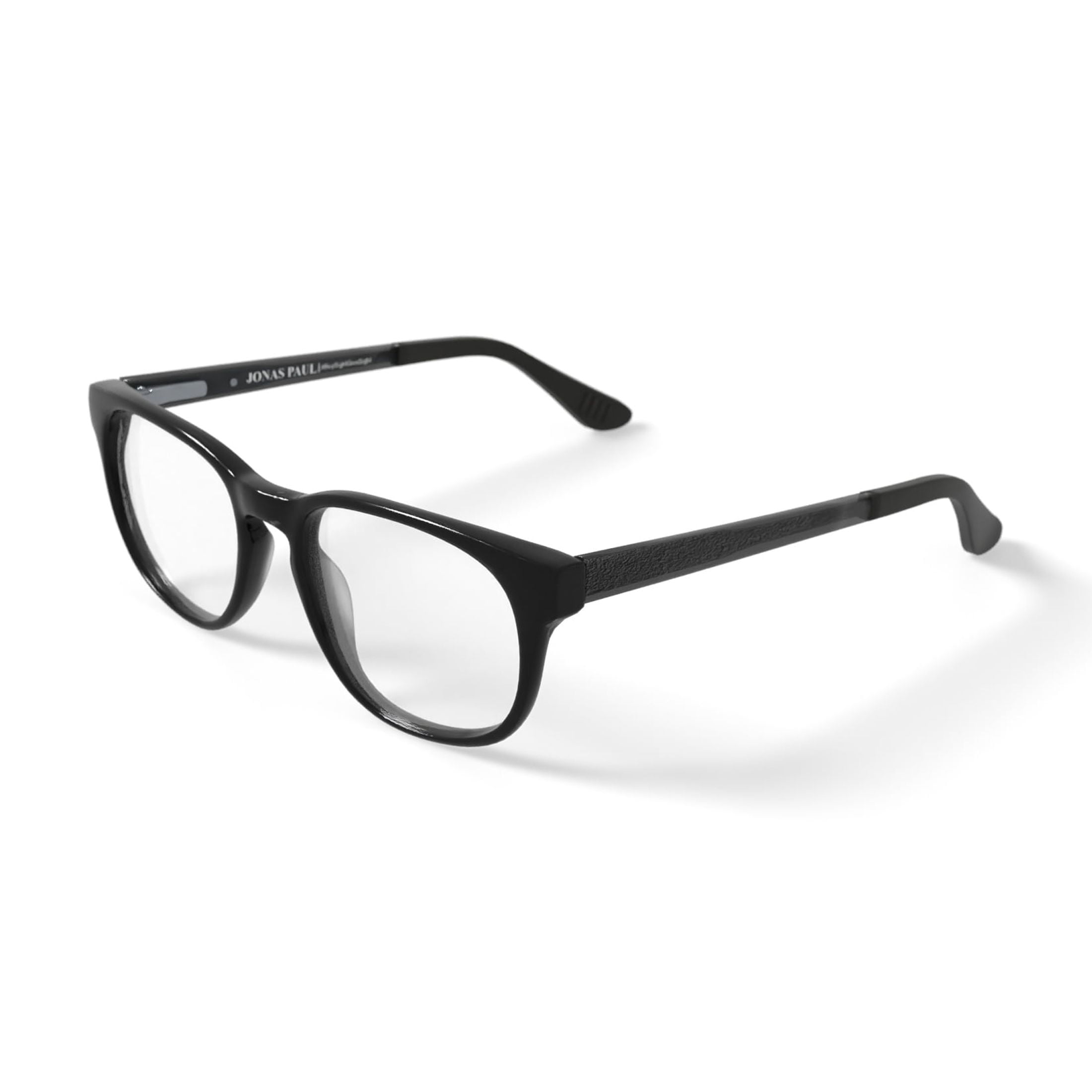 Jonas Paul Youth Ryan/Ruth Round Prescription Eyeglasses with Case, Grey Crystal