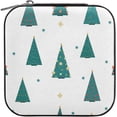 thumbnail image 2 of Coolnut Leather Jewelry Box Cartoon Christmas Tree Portable Mini Jewelry Storage Bag for Travel, Small Ring Case Earrings Organizer Necklaces Box for Women Girls Women Gifts, 2 of 7