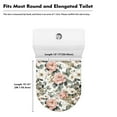 thumbnail image 5 of ZIATUBLES Poney Print Universal Fit Toilet Lid Cover with Elastic Edges Washable Reusable Stretchable Fabric for Most Lids Bathroom Decor Accessories, 5 of 6